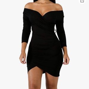 Black mini dress